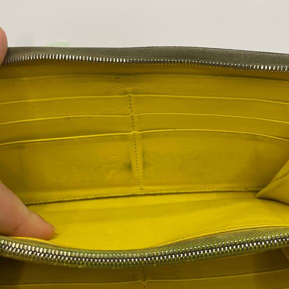 Celine Large Zip Around Wallet Multifuction Grained Calfskin Gray - Picture 13 of 16